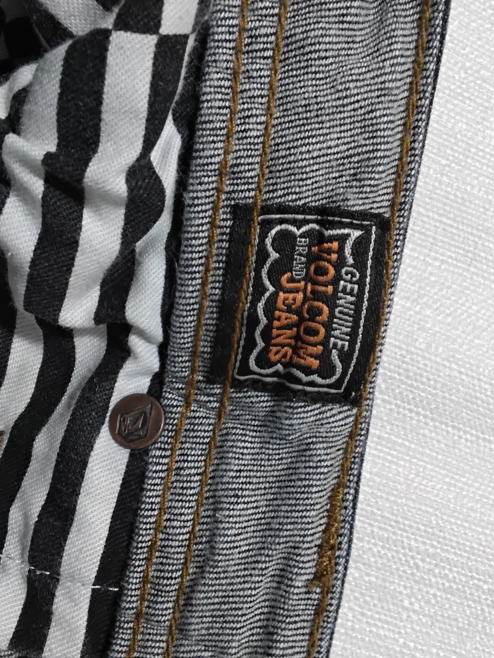 Volcom Vorton Men’s Slim Straight Dark Blue Jeans Sz 32x32.